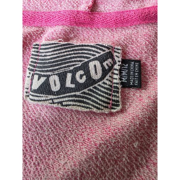 VOLCOM Youth Pink Black Soft Full Zip Hoodie Skater Casual Youth SZ M (12) - Picture 4 of 10